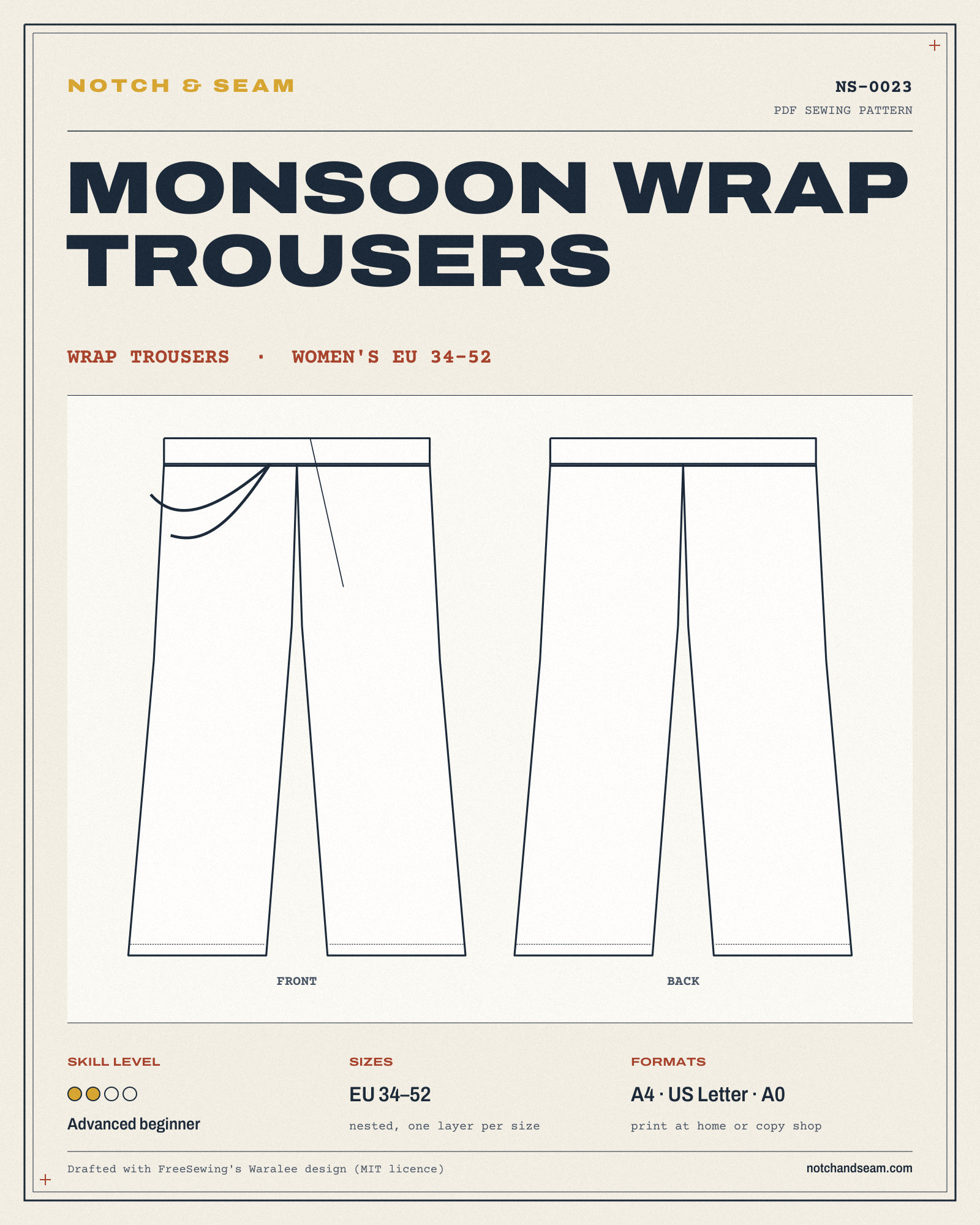 Monsoon Wrap Trousers