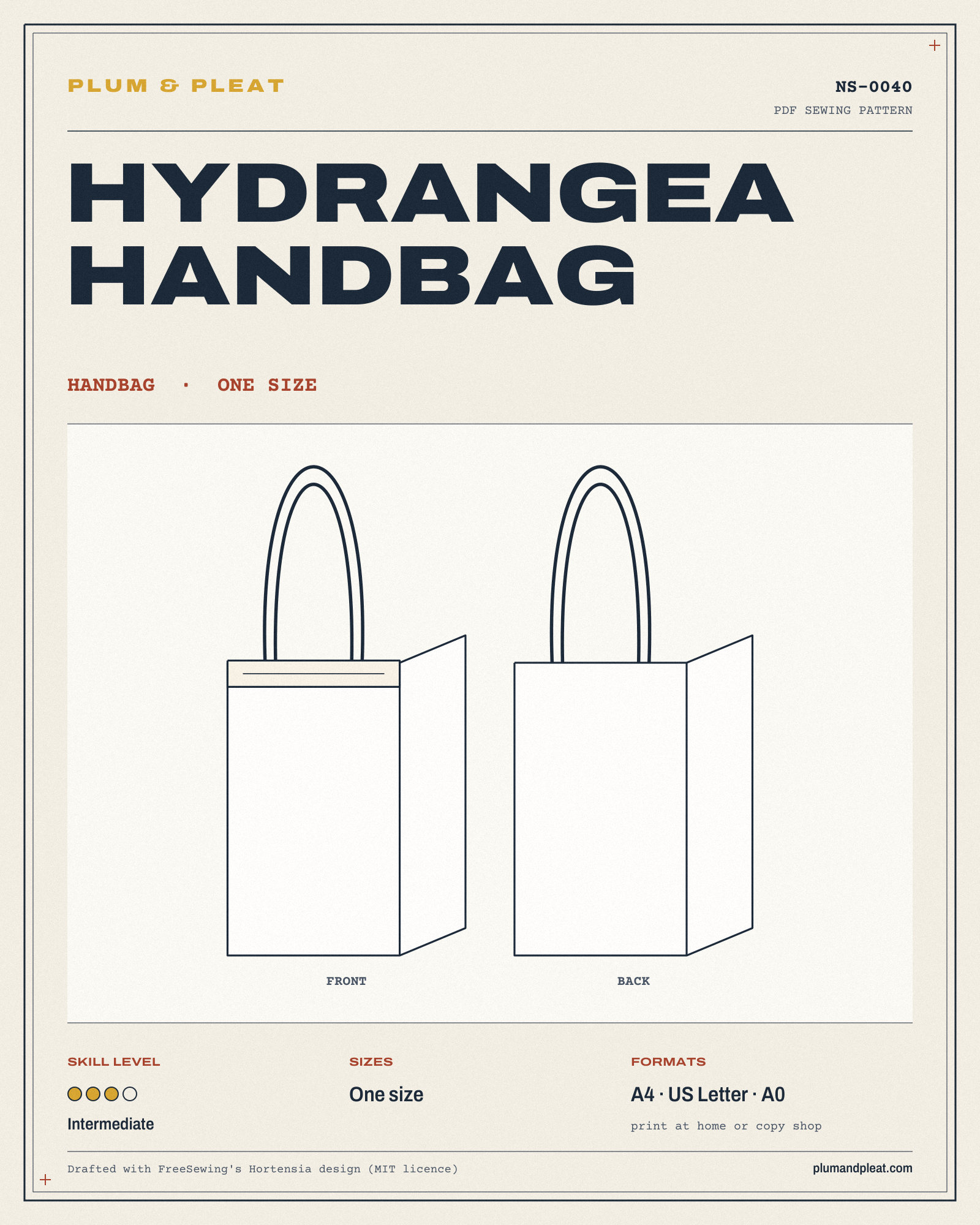 Hydrangea Handbag
