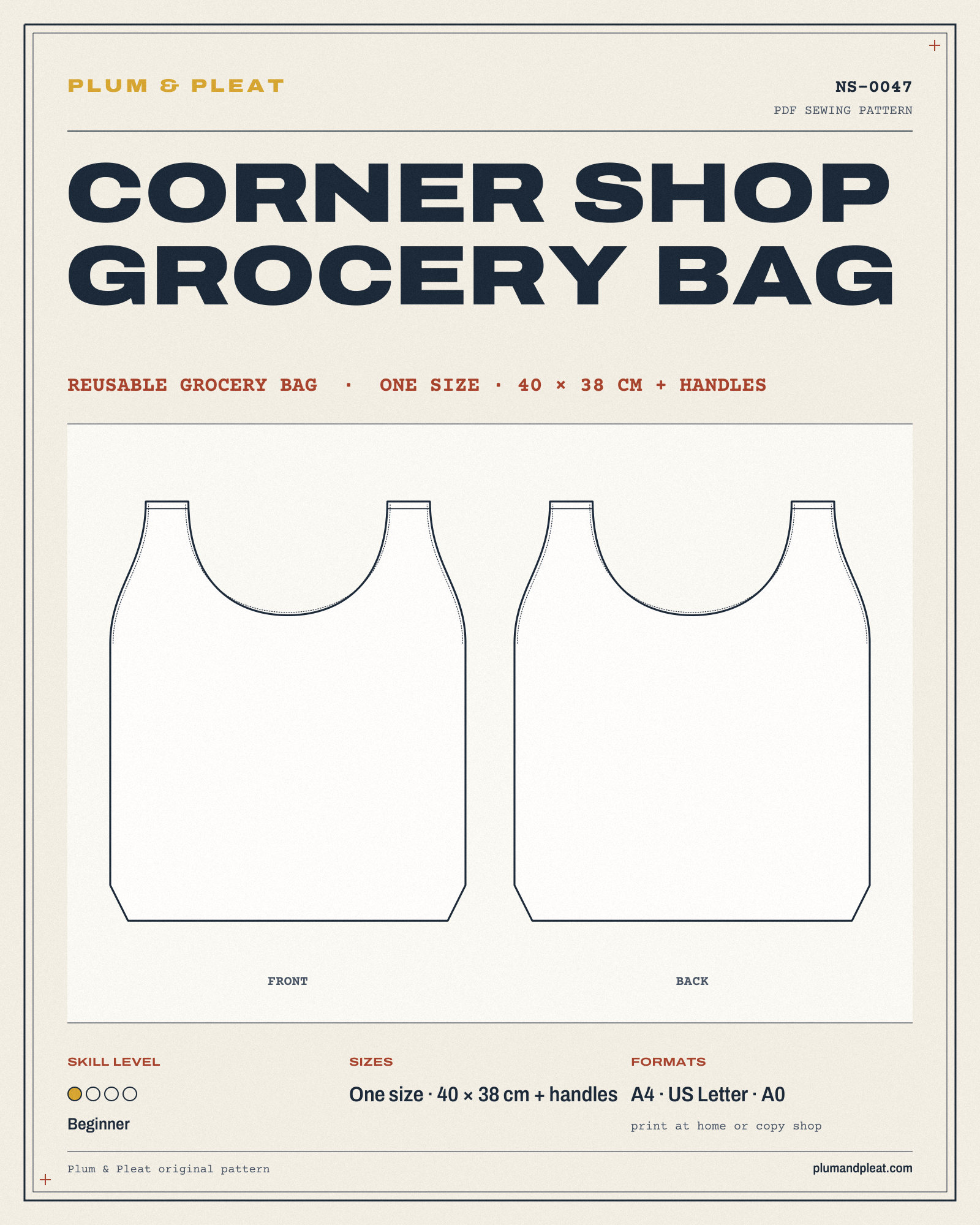 Corner Shop Grocery Bag