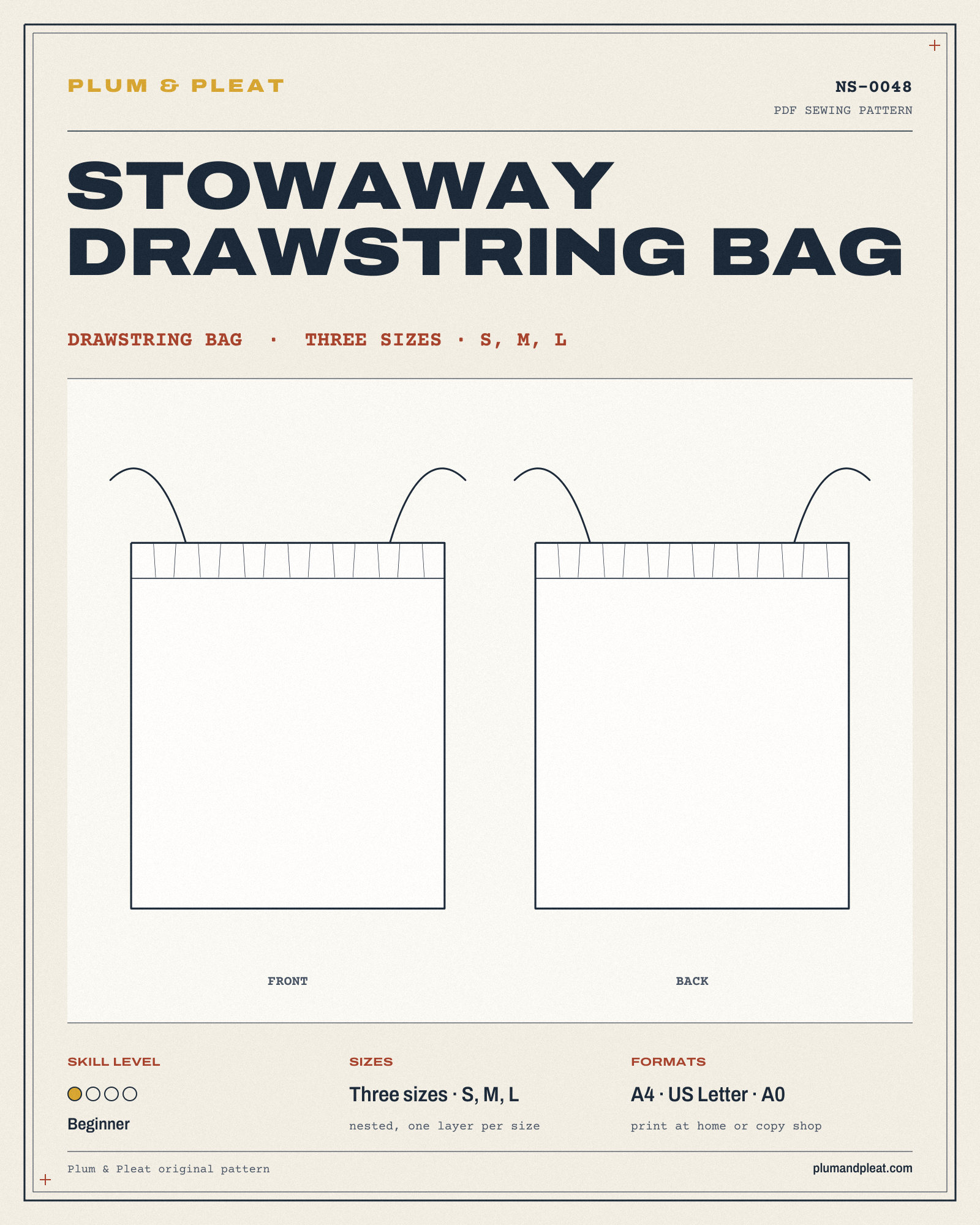 Stowaway Drawstring Bag