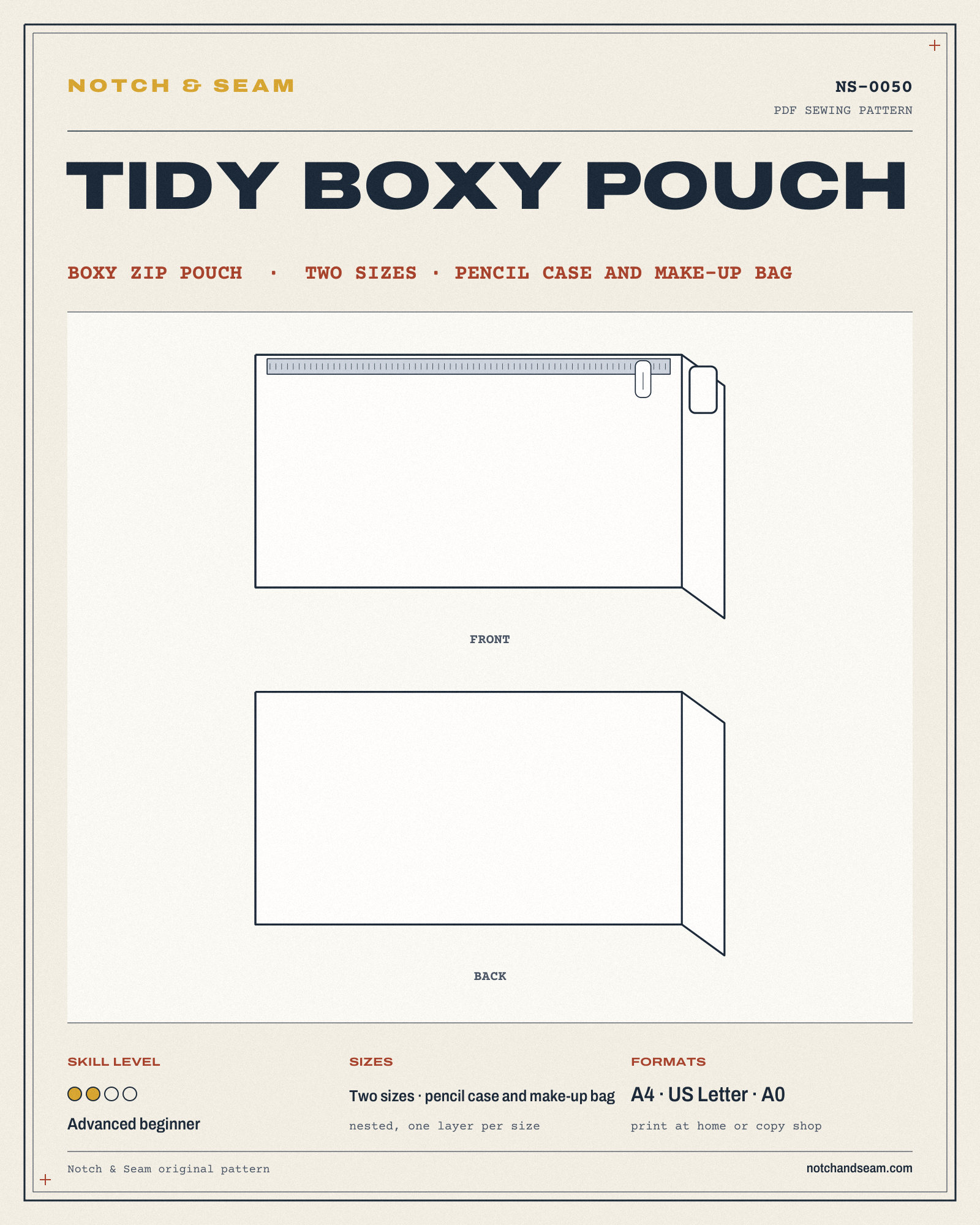 Tidy Boxy Pouch