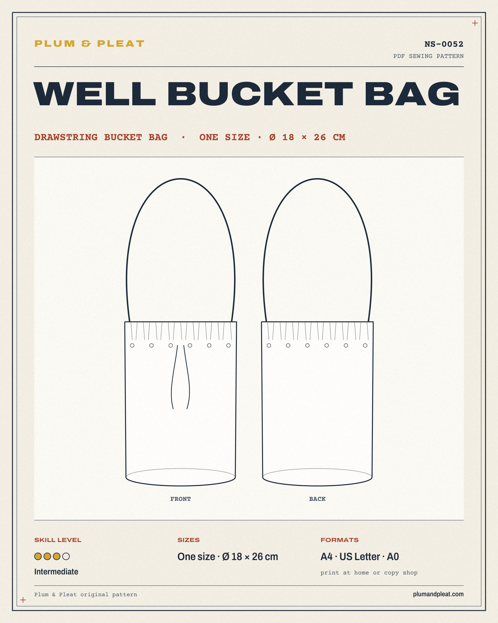 Well Bucket Bag