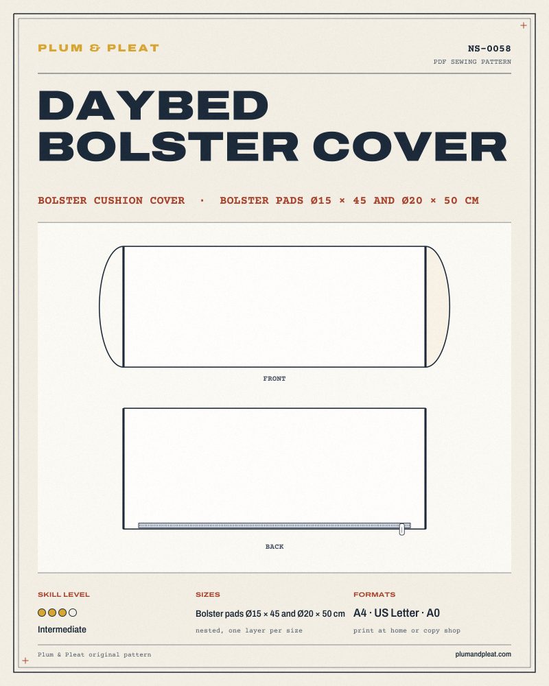 Daybed Bolster Cover