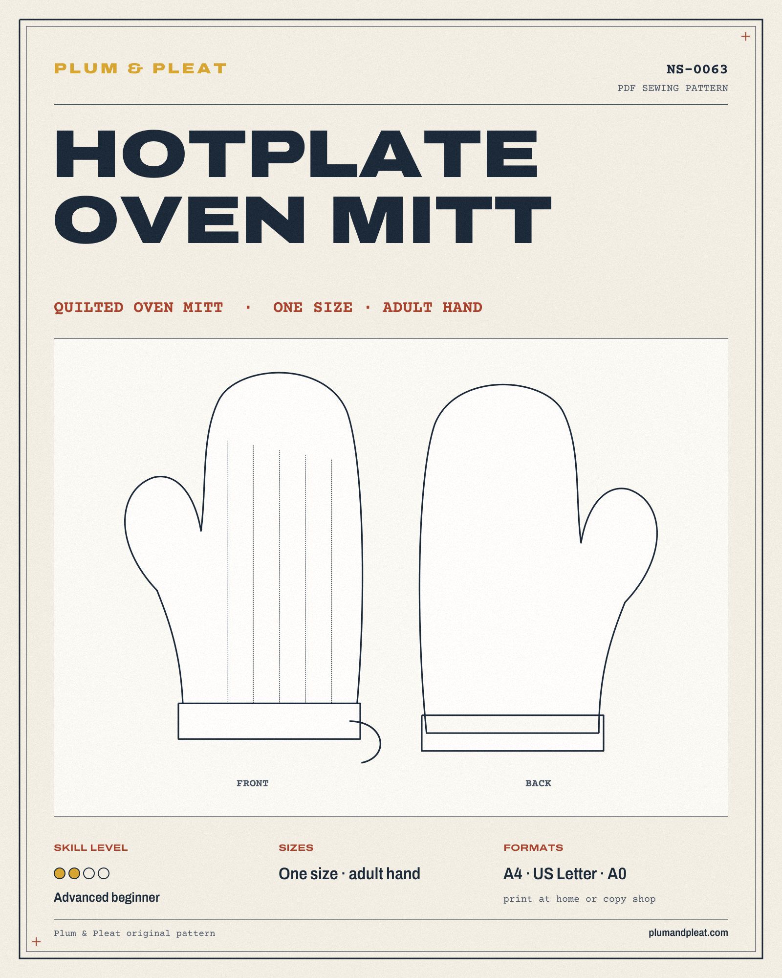 Hotplate Oven Mitt