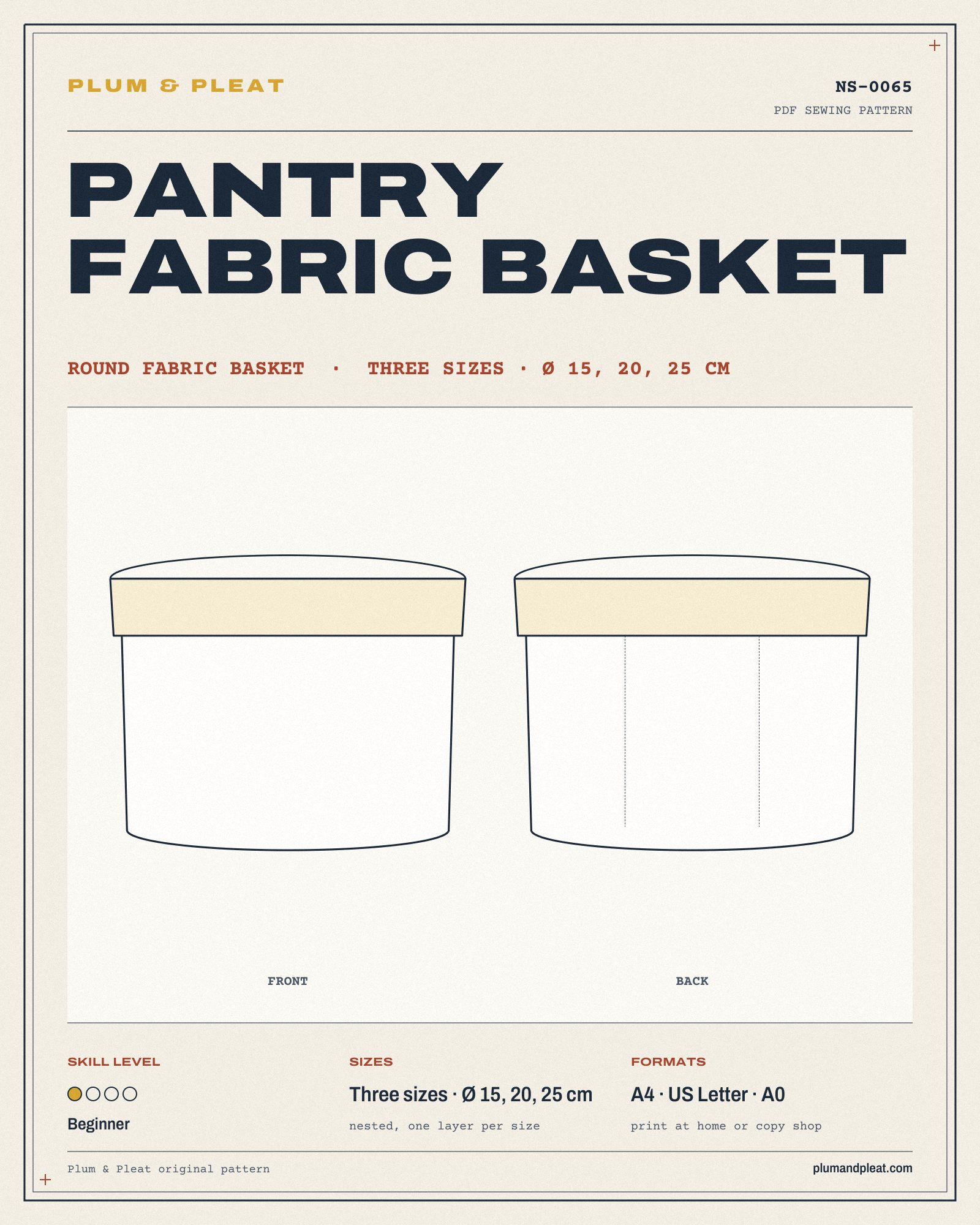 Pantry Fabric Basket