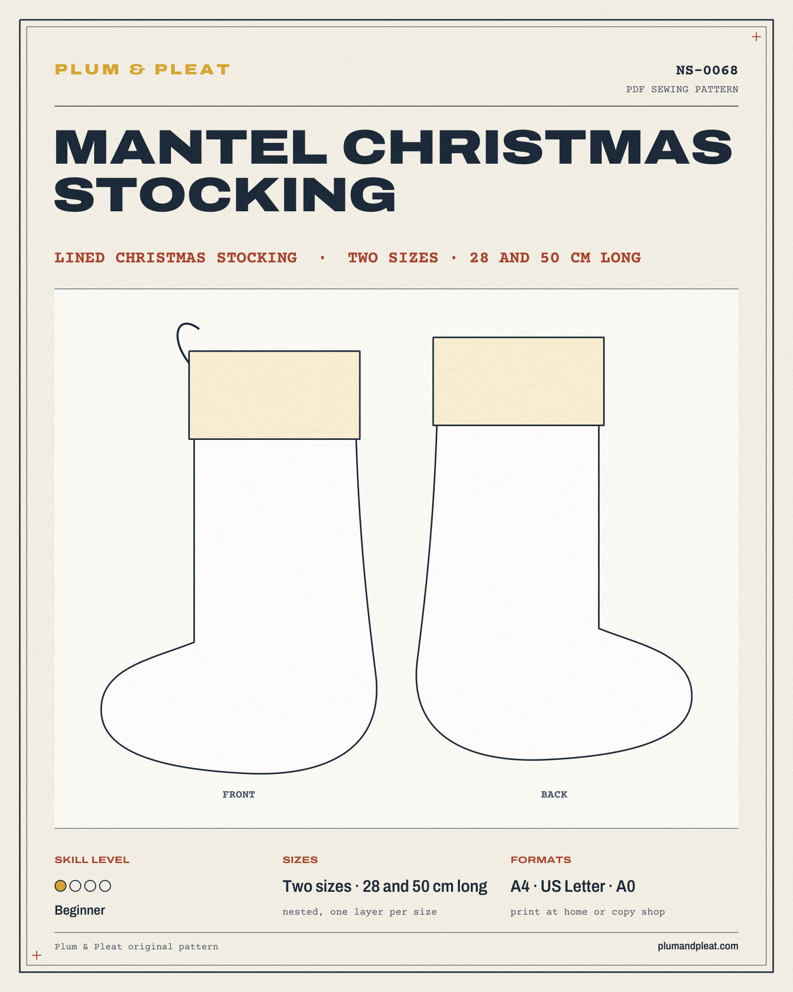 Mantel Christmas Stocking