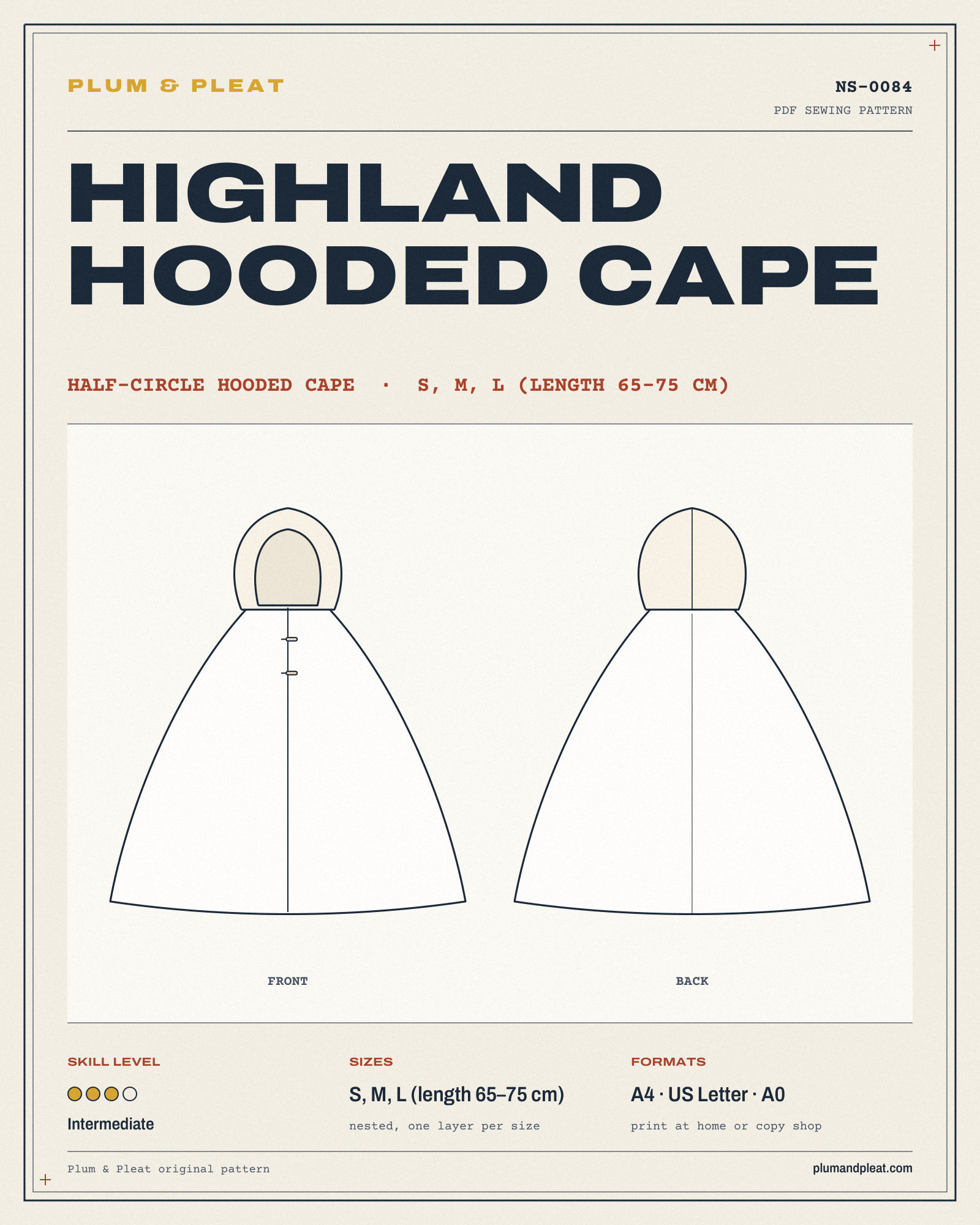 Highland Hooded Cape