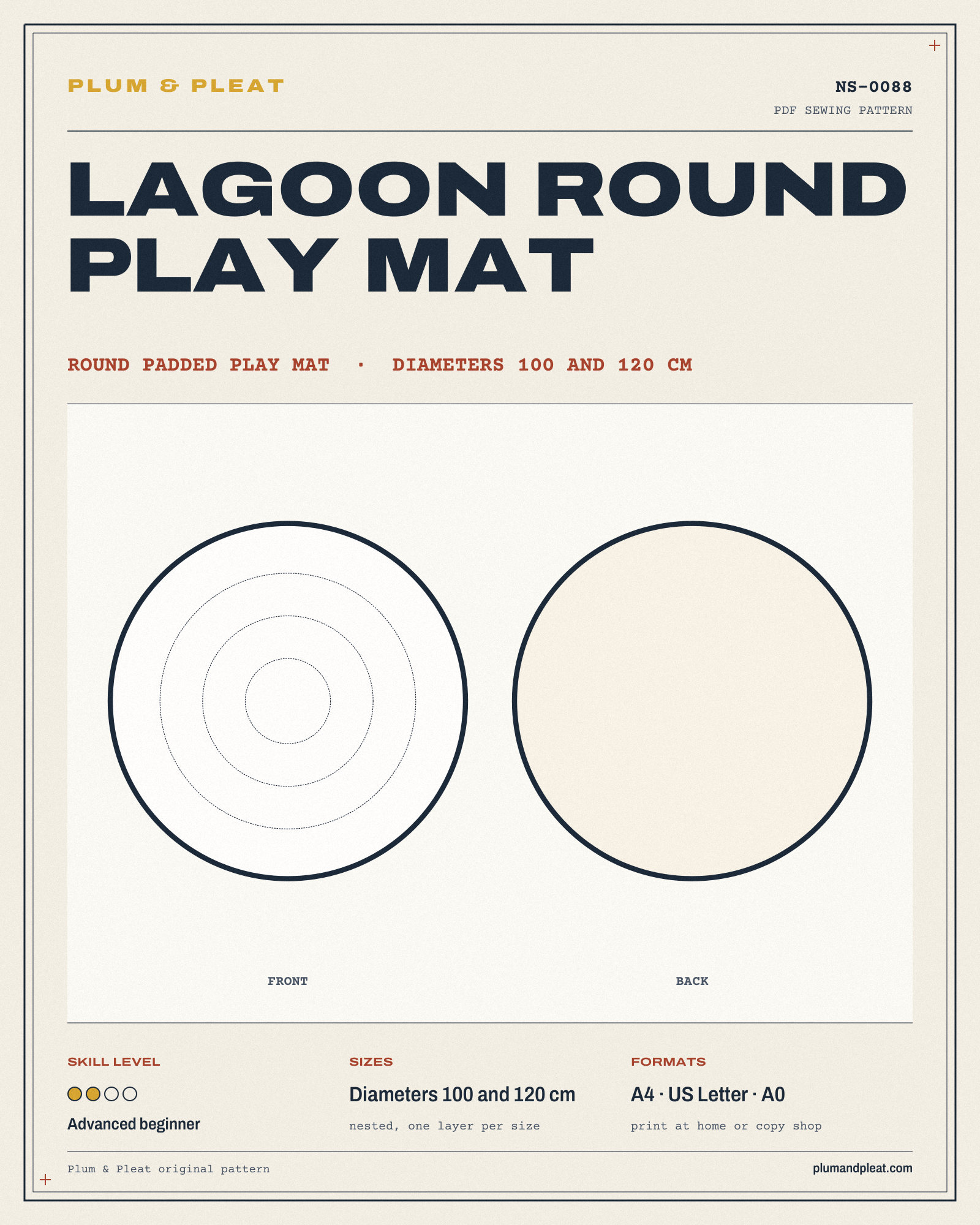 Lagoon Round Play Mat